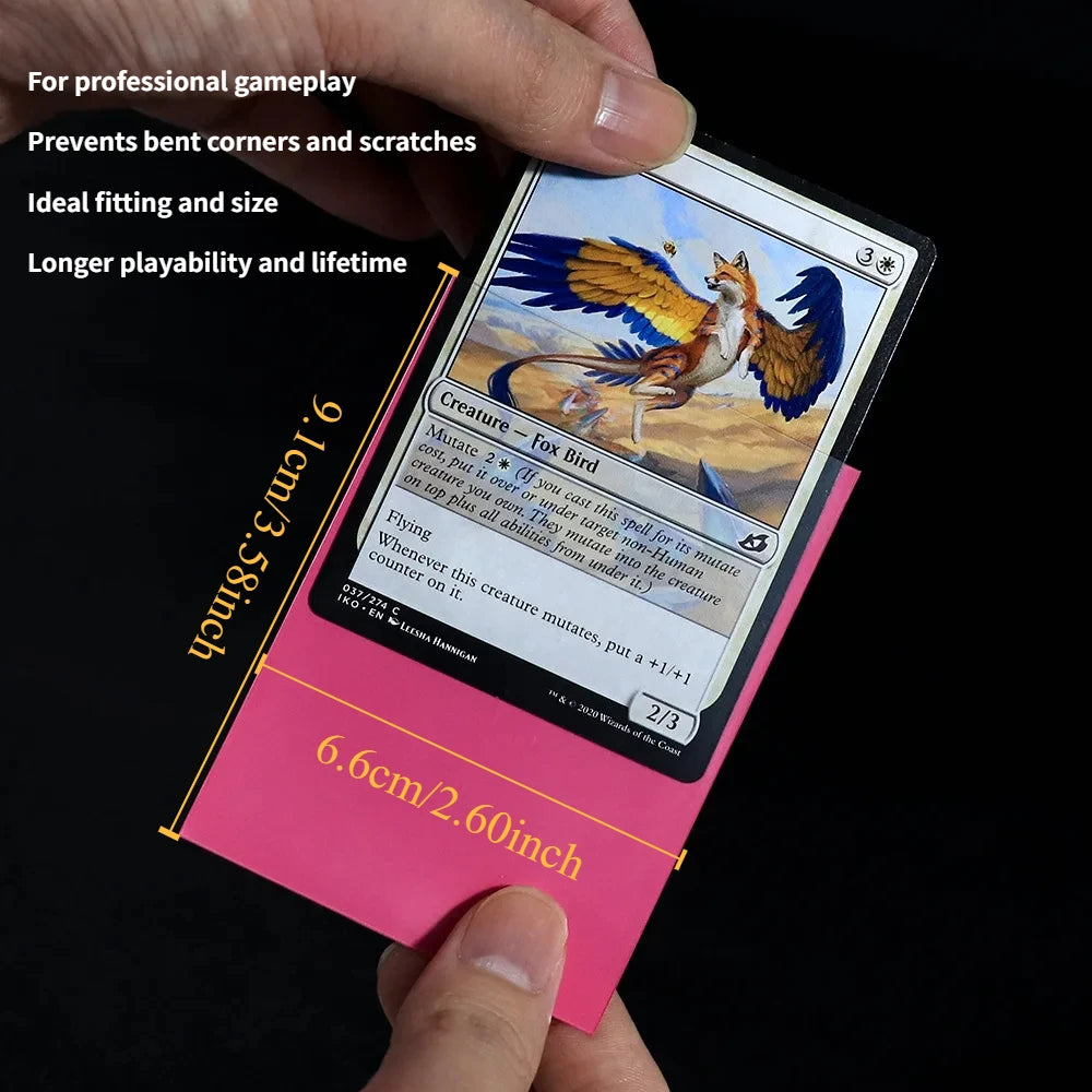 Sleeves / Protetores de Cartas – Pack com 100 Unidades – Diversas Cores